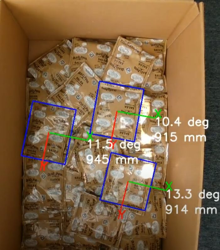 Bin picking of pouches
