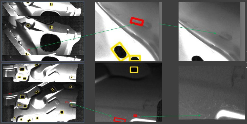 Stamping-line crack detection